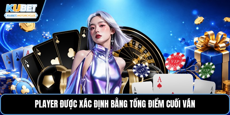 Player được xác định bằng tổng điểm cuối ván